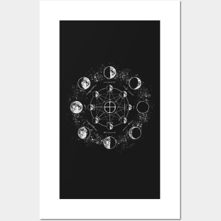 Lunar Phases Posters and Art